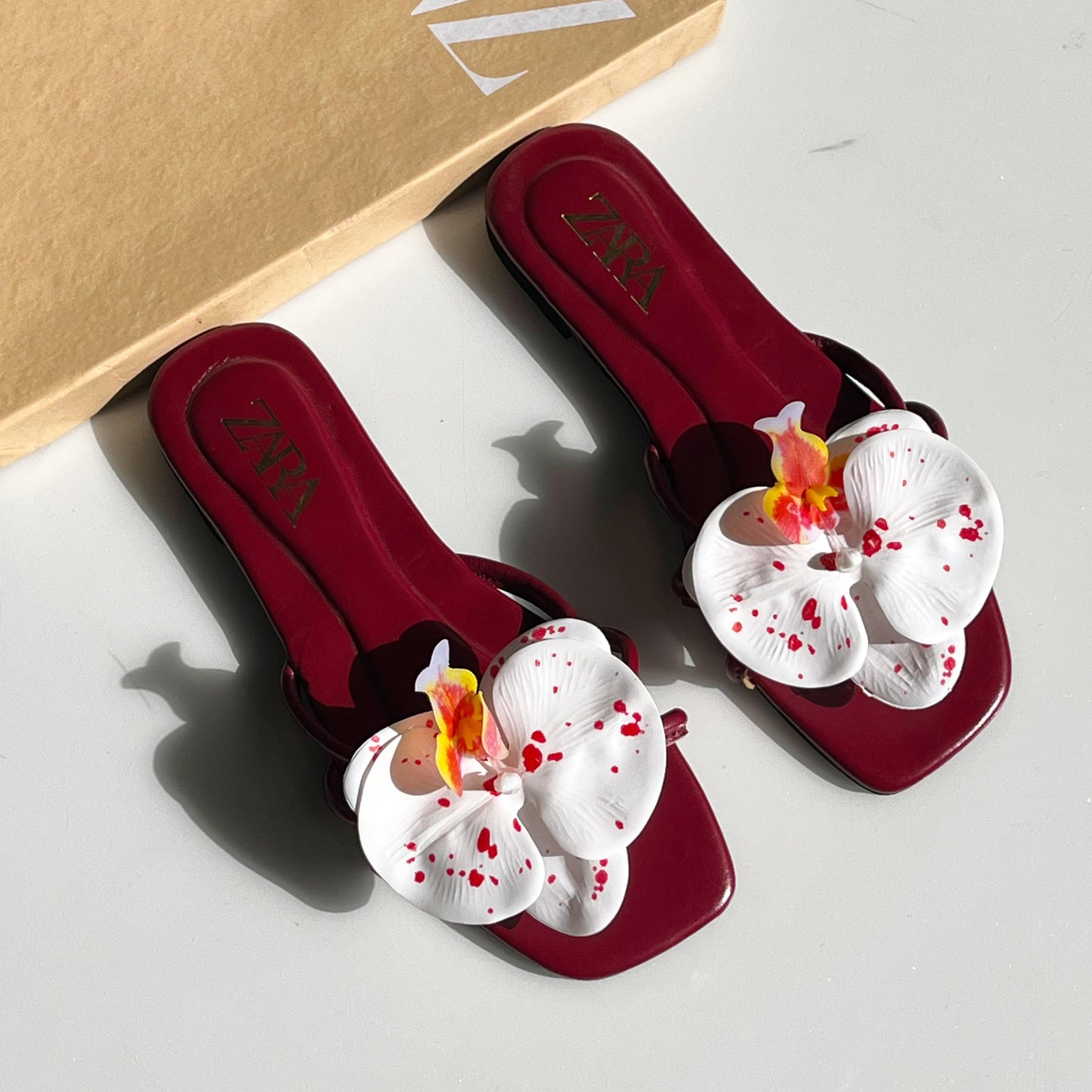 Floral Flat Slippers