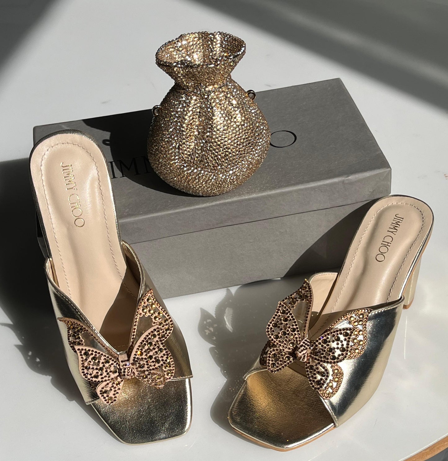 Jimmy Choo Heels & Clutch