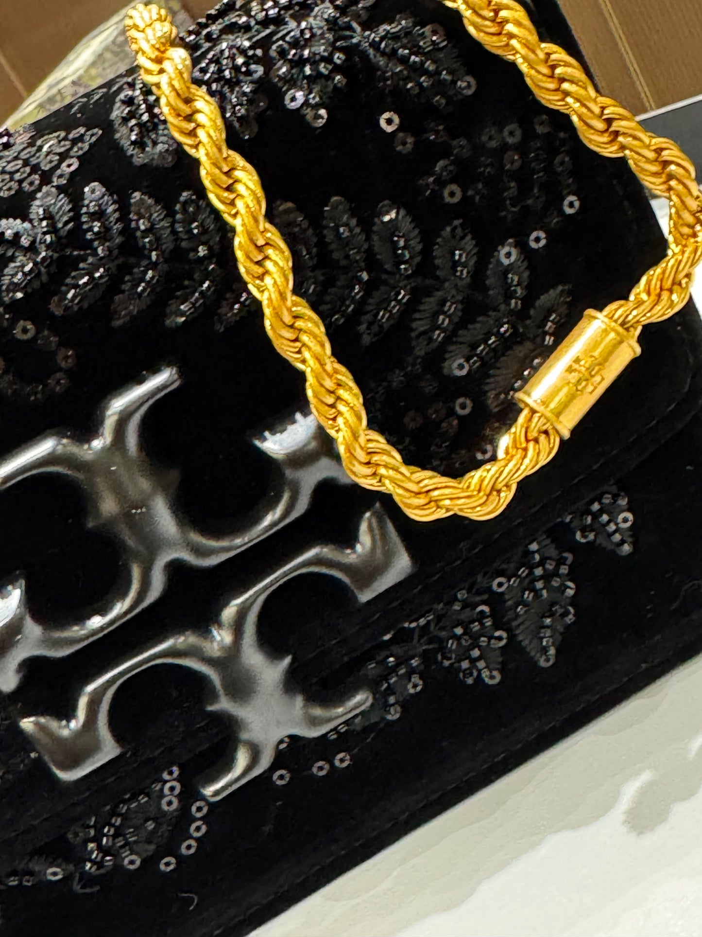 Tory Burch Eleanor Embroidered Velvet